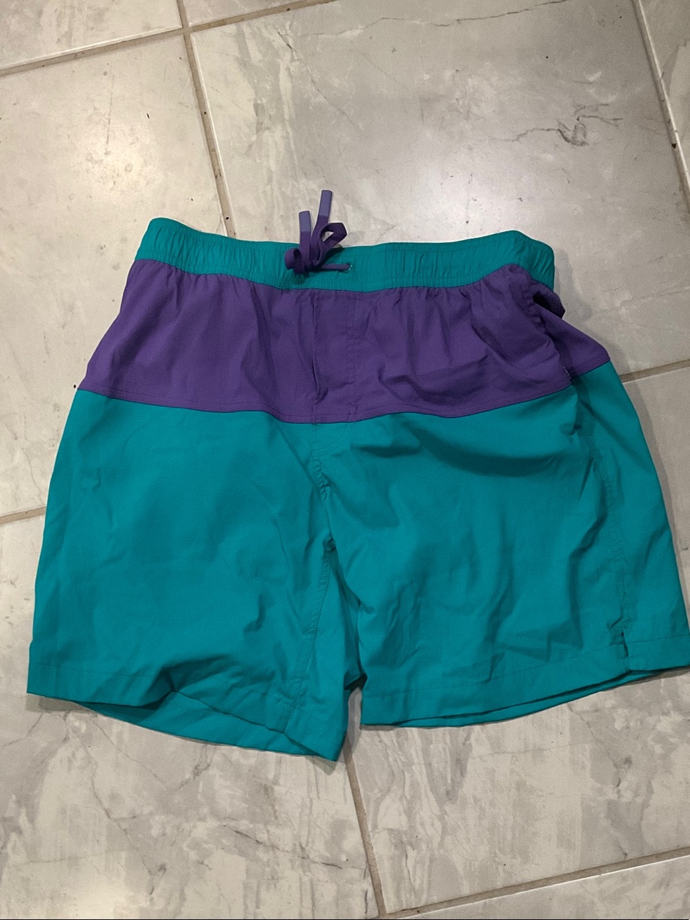 Outdoor Research Zendo Multi Teal and Purple Swim Shorts